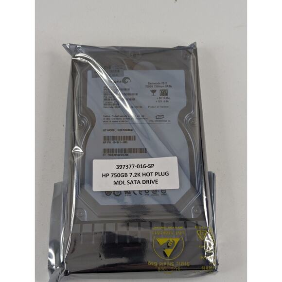 SEAGATE GB0750C8047 HP 750-GB 1.5G 7.2K 3.5 BARRACUDA ES.2 750GB 7200RPM SATA - Picture 1 of 6